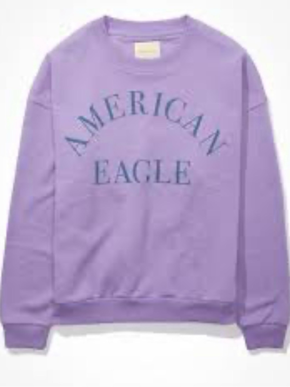 American Eagle Women’s Sweatshirt Size XS Purple Crewneck Graphic Pullover